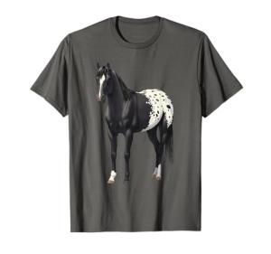 Beautiful Black Blanket Appaloosa Horse Lover Gift T-Shirt