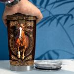 SANDJEST Horse Tumbler 20oz Stainless Steel Insulated Tumblers Coffee Travel Mug Cup Horses Gifts for Women Men Gift for Birthday Christmas