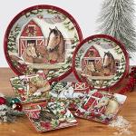 Certified International Homestead Christmas 16 oz. Mugs, Set of 4