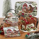 Certified International Homestead Christmas 16 oz. Mugs, Set of 4