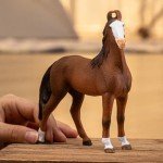 Schleich Horse Club - Marwari Mare - 5" Hand-Painted Collectable, Realistic Toy Horse Figurine for Girls and Boys. Durable, Educational Figure for Fun Imaginative Play. Cool Kids Toys Ages 5+ 14897