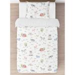 Sweet Jojo Designs 2-Piece Twin Comforter Set (Farm Animals) for Boys/Girls, Children, Kids Bedding, Bed in a Bag incl. Blanket & Pillow Sham (Watercolor Farmhouse, Lattice, Horse, Cow, Sheep, Pig)