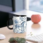 Horse 11oz Funny Coffee Mug Cute Tea Cup for Women Ceramic Mug Microwave Safe with Handle