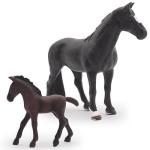 Gemini&Genius Horses Toy for Kids, Farm Horse Animal Playset, Stallion with Horse Cub Family Action Figures Party Favors Supplies, Party Cupcake Toppers, Birthday Gifts for Kids