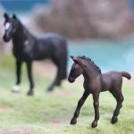 Gemini&Genius Horses Toy for Kids, Farm Horse Animal Playset, Stallion with Horse Cub Family Action Figures Party Favors Supplies, Party Cupcake Toppers, Birthday Gifts for Kids
