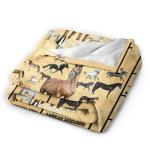 Horse Blanket Throws Horse Gifts Horses Throw Blanket for Girls Boys Kids Adults Soft Warm Cozy Fleece Blanket for Couch Sofa ​Bed 50"x40"