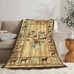 Horse Blanket Throws Horse Gifts Horses Throw Blanket for Girls Boys Kids Adults Soft Warm Cozy Fleece Blanket for Couch Sofa ​Bed 50"x40"