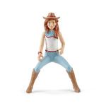 Schleich Horse Club 12-Piece Hannah's Riding Horse Set - Rodeo Riding with Cowgirl and Horse, Realistic Western Rodeo Farm Animal Toys and Accessories, Gift for Toddlers, Boys, and Girls Ages 5 and up