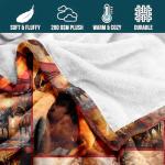 LuxeCove Horse Lover Gift, Horse Throw Blanket, Western Cowgirl Room Decor for Girls & Women, 50'' x 60'', Cozy Equestrian Accent for Bed & Couch, Farmhouse Birthday Christmas Mother's Day