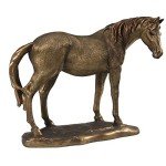 Comfy Hour Farmhouse Collection Resin 8" Brown Copper Horse Desktop Decoration