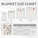 PUREGIFTS Personalized Horse Blanket for Girls - 40" x 50" Inches Cute Throw Blanket for Kids Boys - Warm Cozy Throws for Sofa, Crib & Bed