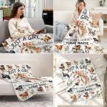 PUREGIFTS Personalized Horse Blanket for Girls - 40" x 50" Inches Cute Throw Blanket for Kids Boys - Warm Cozy Throws for Sofa, Crib & Bed