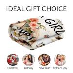 PUREGIFTS Personalized Horse Blanket for Girls - 40" x 50" Inches Cute Throw Blanket for Kids Boys - Warm Cozy Throws for Sofa, Crib & Bed