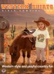 Girls Cowgirl Western Shirts - Kids Rodeo Horse Short Sleeve Country Tee Cowboy Graphic Wild Flowers Summer Top(Beige,150,1543b)