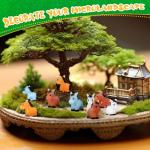 Shappy 80 Pcs Luminous Mini Horse Figurines Resin Miniature Cute Animals Mini Figurines Horse Glow in The Dark Ornament for Garden Accessories Landscape Cake DIY(Luminous)