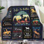 Horse Blanket Gifts for Girls Women,Soft Cozy Horses Blankets and Throws Bed Bedding,Funny Horse Themed Equestrian Gifts for Horse Lovers Kids 50"X40"