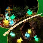 Shappy 80 Pcs Luminous Mini Horse Figurines Resin Miniature Cute Animals Mini Figurines Horse Glow in The Dark Ornament for Garden Accessories Landscape Cake DIY(Luminous)