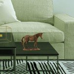 Comfy Hour Farmhouse Collection Resin 8" Brown Copper Horse Desktop Decoration
