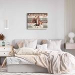 Motivational Horse Decor Wall Art For Girls Room Farmhouse Horse Daisy Wall Decor Western Bible Verse Animal Pictures Canvas Prints Painting Framed Modern Artwork For Bedroom Living Room 12"X16"