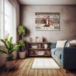 Motivational Horse Decor Wall Art For Girls Room Farmhouse Horse Daisy Wall Decor Western Bible Verse Animal Pictures Canvas Prints Painting Framed Modern Artwork For Bedroom Living Room 12"X16"