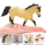 THINKBAY 6PCS 6" Large Horse Figurines Animal Toys for Kids, Realistic Plastic Farm Animal Figurines Toys for Toddlers, Horse Party Favors Birthday Gift Cake Toppers for Boys Girls
