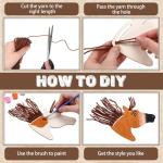 Geelin 24 Pcs Christmas Wooden Horse Craft Western Ornament Unfinished Wooden Cutouts Horse Painting Kit Unicorn Ornament DIY Cowboy Craft Paint Your Own Art for Christmas Party Favors(Classic)