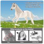 THINKBAY 6PCS 6" Large Horse Figurines Animal Toys for Kids, Realistic Plastic Farm Animal Figurines Toys for Toddlers, Horse Party Favors Birthday Gift Cake Toppers for Boys Girls