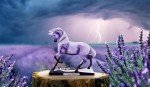 Enesco Trail of Painted Ponies “Storm Rider” Stone Resin Horse Figurine, 7”