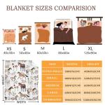 Horse Rose Blanket for Boys Girls, Flowers Kids Throw Blanket Gift for Child, Fluffy Cozy Soft Lightweight Blankets for Bed Office, 40x50 Inches