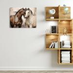 TBT Vintage Horse Decor Farm Animals Horse Gifts Canvas Wall Art Wall Decor Country Framed Posters Art Prints Artwork Pictures for Farmhouse Home Kitchen Living Room Office Decorative