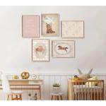 Cowgirl Nursery Wall Art Coquette Western Girl Poster Vintage Horse Floral Canvas Pictures Aesthetic Pink Preppy Room Wall Decor Rustic Cowgirl Prints for Girls Bedroom 8x10x5 Inch Unframed