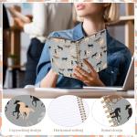 Watersay 4 Pcs Christmas Horse Gifts, Horse Print Gifts for Girl Women Include 11oz Horse Tumbler Women's Horse Socks Horse Notebook with Ballpoint Pen for Christmas Horse Lovers Gift