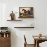 Framed Vintage Wall Art, Rustic Horse and Dog Pictures Wall Decor, Farmhouse Animal landscape Paintings Canvas Prints Neutral Aesthetic Home Decor for Living Room Bedroom Bathroom Office 8x10 inch