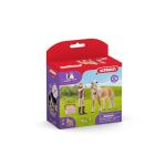 Schleich Horse Club Horse Toy for Girls and Boys Ages 5+, Groom with Icelandic Pony