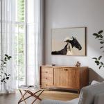 Farmhouse Wall Decor Black Woman Wall Art Horse Riding Wall Art Minimalist Woman Picture Equestrian Wall Decor 16x24Inch Unframed African Style Portrait Art Print for Living Room Bedroom Office Home