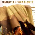 Levens Horse Blanket Gifts for Men Women Boys Decor for Home Bedroom Living Room Lounge Office Dorm, Soft Cozy Vintage Lightweight Throw Plush Blankets Brown 50"x60"
