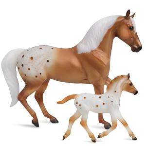 Breyer Horses Freedom Series Effortless Grace | Horse and Foal Set | Horse Toy | 9.75" x 7" | 1:12 Scale | Model #62224, Palomino