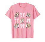 Coquette Horse Riding Wild Flowers Horse Lover T-Shirt