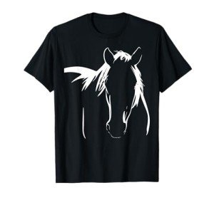 Elegant Horse Silhouette Graphic Art Design for Horse Lovers T-Shirt