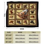 Racing Horses Blanket - Soft Warm Cozy Fleece Throw for Couch, Sofa, Bed - 50"x40" - Gifts for Girls, Boys, Men, Women, Kids, Adults