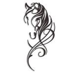 JBCHUCI Metal Horse Wall Art - Western Equestrian Line Art & Dynamic Metal Wall Sculptures, Horse Wall Decor for Home Bedroom, Bathroom, Living Room (15.7x 7.2 Inch)