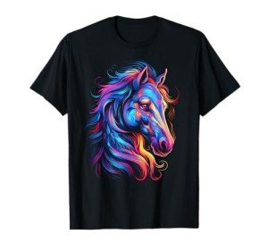 Horse Shirt Women Teen Girls Kids Beautiful Horse Graphic T-Shirt