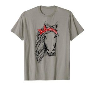 Horse Bandana for Horseback Riding Horse Lover T-Shirt