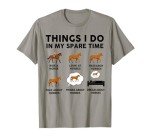 Horse-Shirt Women Girl Things I Do In My Spare Time Funny T-Shirt