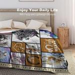 Horse Blanket Horse Decor Animal Throw Blanket Horse Gifts for Women Men Super Warm Soft Plush Lightweight Fleece Flannel Blanket Winter Couch Sofa Bedding Blanket for Boys Girls Kids Adults 40"x50"