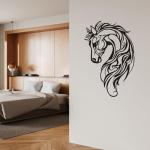 Zckjnoi Horse Wall Decor - Elegant Horse Wall Art with Canvas Prints for Bedroom & Girls Room Decor, Cuadros de Caballos