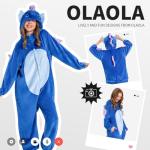 OLAOLA Adult Animal Onesie, Unisex Seahorses Onesies, Plush Cosplay Pajamas, One Piece Sleepwear Costume, Large
