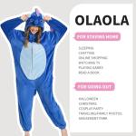 OLAOLA Adult Animal Onesie, Unisex Seahorses Onesies, Plush Cosplay Pajamas, One Piece Sleepwear Costume, Large