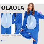 OLAOLA Adult Animal Onesie, Unisex Seahorses Onesies, Plush Cosplay Pajamas, One Piece Sleepwear Costume, Large