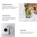 ABOXOBOG Horse Throw Blanket for Couch Bed 50" x 60" Soft Fleece Animal Theme Blankets Plush Cozy Throws for Horse Lovers